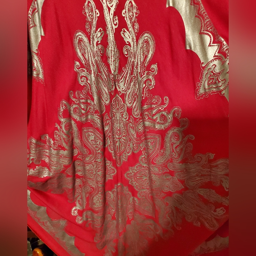 Beautiful Fuchsia With Grey Pattern Design And Si… - image 6